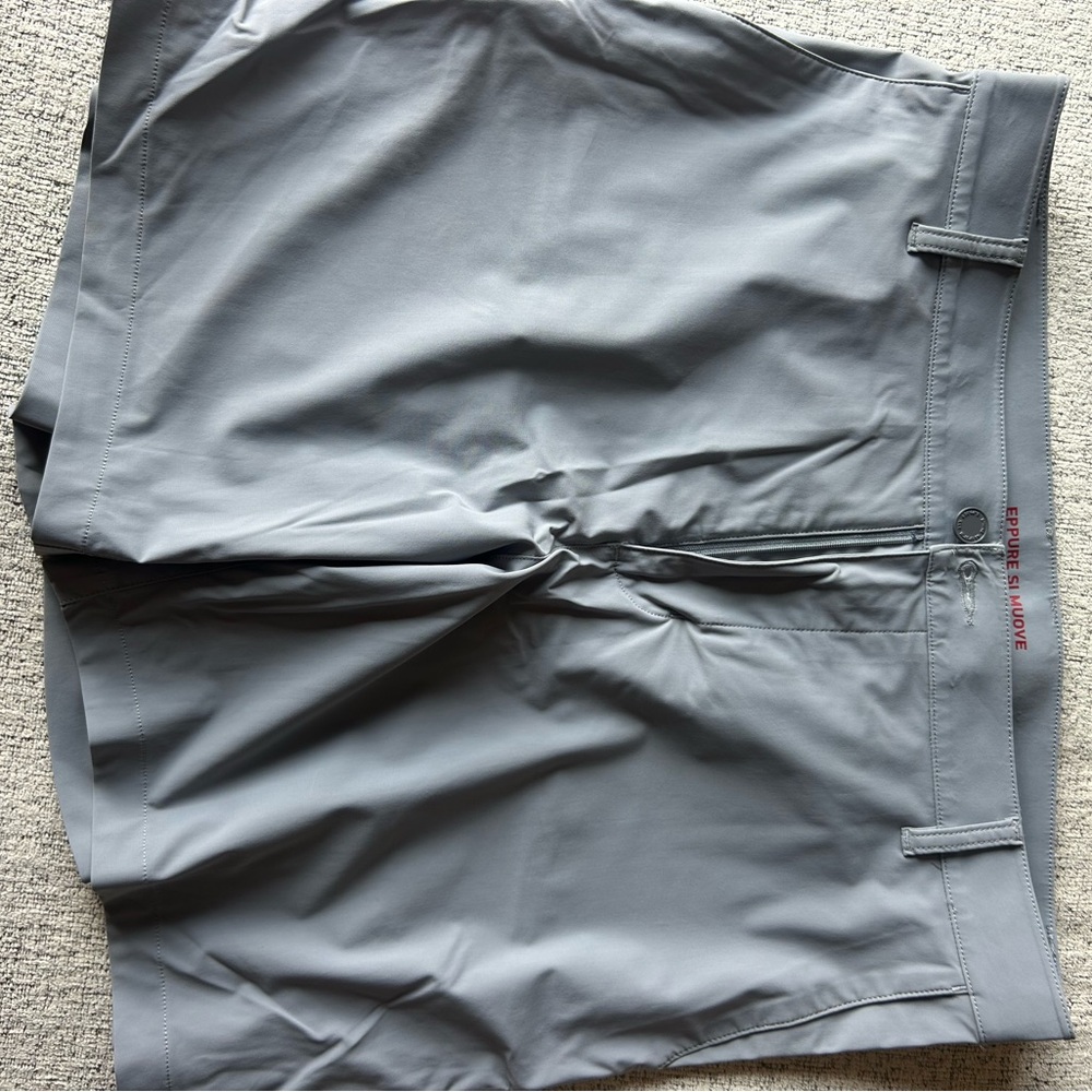 RHONE Men's Charcoal Flat Front Shorts